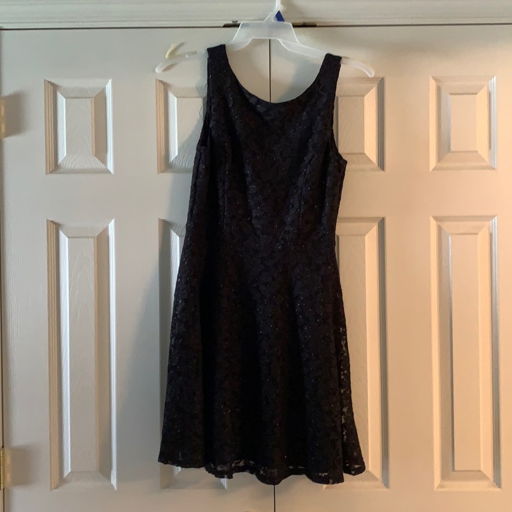 Black sparkly lace dress